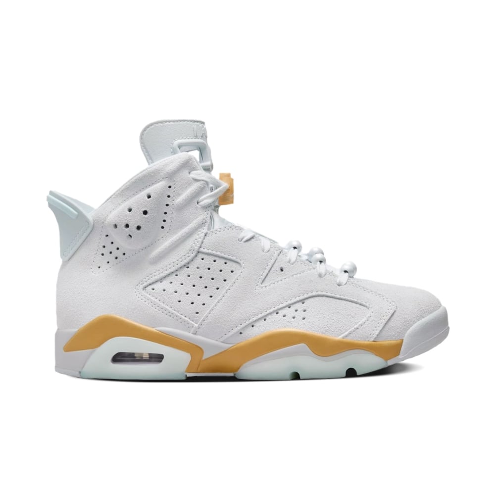 Tênis Nike Air Jordan 6 Retro Branco/amarelo