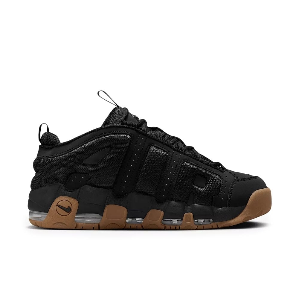 Tenis Nike Air More Uptempo Low Black Gum Preto