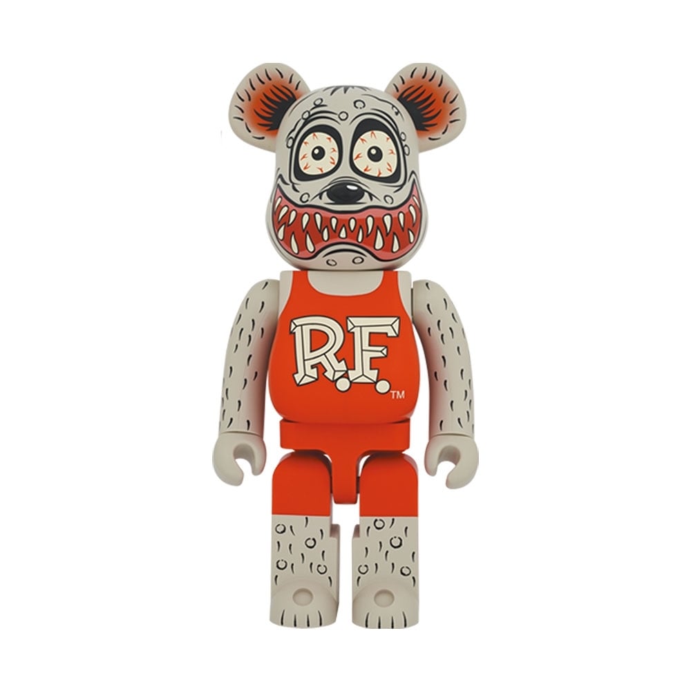Bearbrick Rat Fink Gray Ver 1000% único