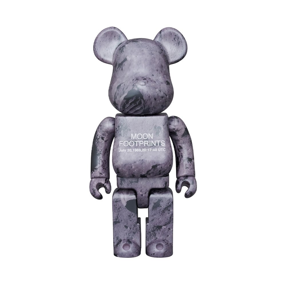 BE@RBRICK - MOON BE@RBRICK 100％ & 400％ Bearbrick Moon Footprints 100% & 400% Cinza