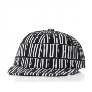 Boné Huf Night Market 6 Panel Preto