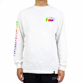Camiseta Manga Longa Huf Aura Branco