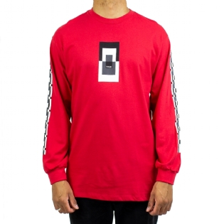 Camiseta Manga Longa Maze Galeria Vermelho