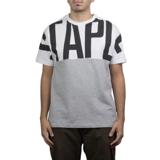 Camiseta Staple Oversize Logo Cinza