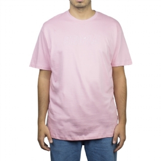Camiseta Staple Tonal Logo Rosa