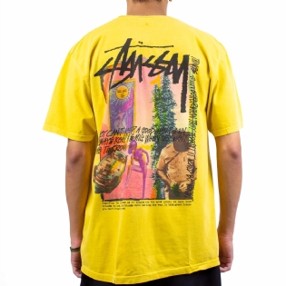 Camiseta Stussy Daydream Amarelo