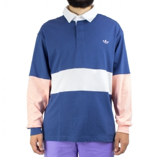 Camisa Polo Manga Longa Adidas Nora Azul
