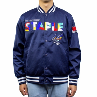 Jaqueta Staple Circuit Baseball Azul