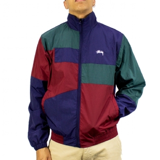 Jaqueta Stussy Panel Track Azul