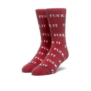 Meia Huf Fuck It Vermelho