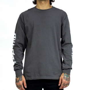 Camiseta F.awesome Collage Manga Longa Cinza