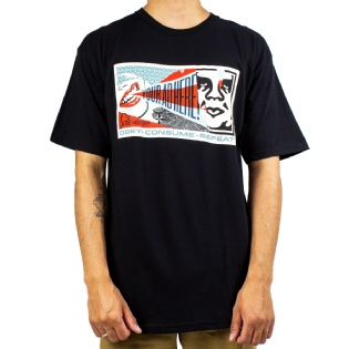 Camiseta Obey Your Ad Here Preto