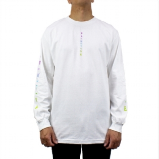 Camiseta Primitive Manga Longa Moods Gradient Branco