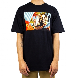 Camiseta Obey Welcome Visitor Preto