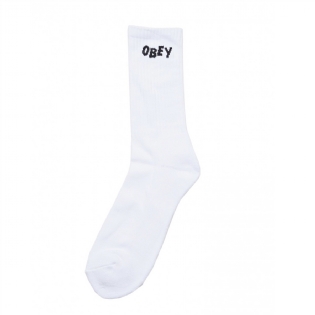 Meia Obey Jumbled Branco