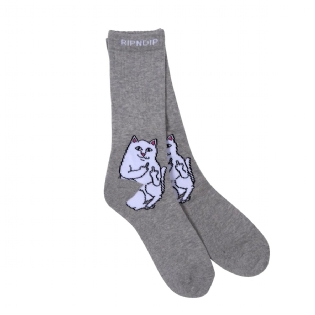 Meia Ripndip Lord Nermal Cinza