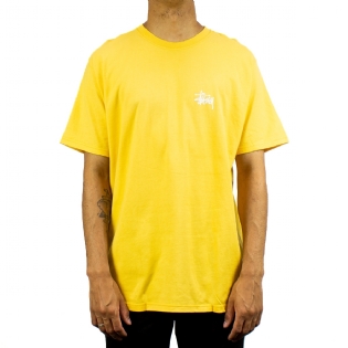 Camiseta Stussy Basic Amarelo