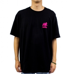 Camiseta Stussy Rasta Lion Preto