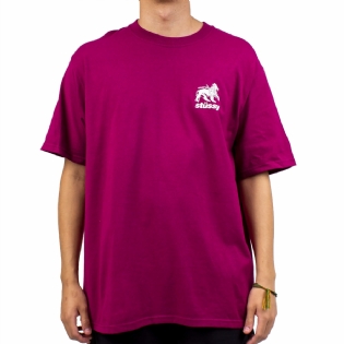 Camiseta Stussy Rasta Lion Vinho