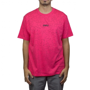 Camiseta Staple Line Camo Logo Rosa