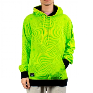 Moletom Primitive Rick Vortex Print Hood Verde