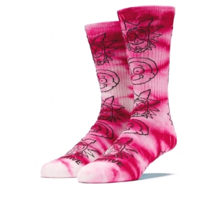 Meia Primitive R&m Crew Sock Rosa