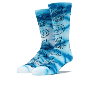 Meia Primitive R&m Crew Sock Azul