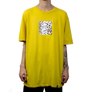 Camiseta Huf Panthera Box Logo S/s Tee Amarelo