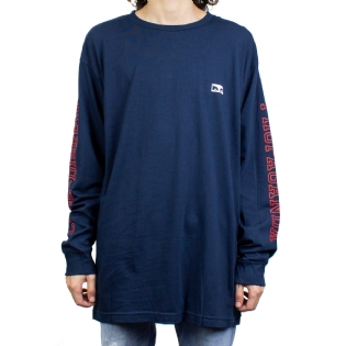 Camiseta Obey No One Eyes Azul Marinho