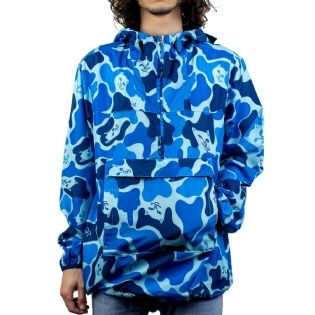 Jaqueta Ripndip Nerm Camo Fanorak Azul