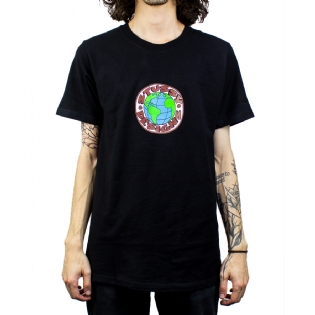 Camiseta Stussy Globe Preto