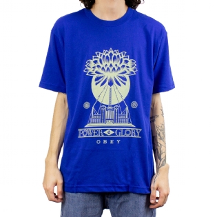 Camiseta Obey Power & Glory Azul