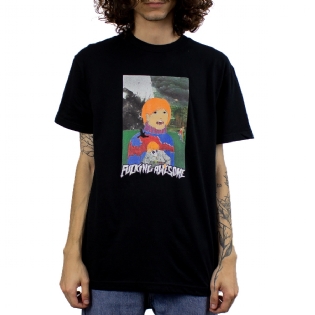 Camiseta F.awesome Painted Aidan Preto Preto