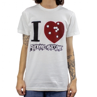 Camiseta F.awesome I Heart Preto Branco