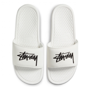 Chinelo Benassi Nike X Stüssy Branco Branco