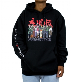 Moletom Primitive Naruto Leaf Village Preto