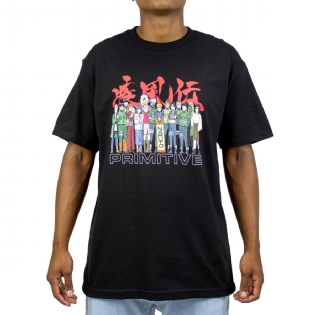 Camiseta Primitive Naruto Leaf Village Preto