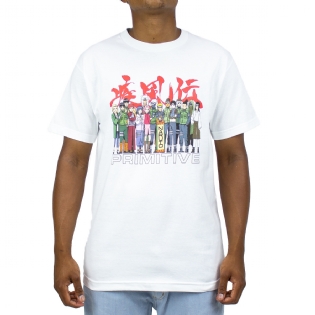 Camiseta Primitive Naruto Leaf Village Branco