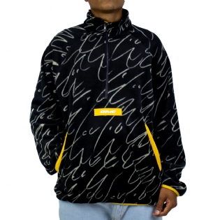 Jaqueta Dime Faces Quarter Zip Fleece Preto