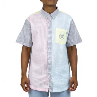 Camisa The Quiet Life Patchwork Seersucker Colorido