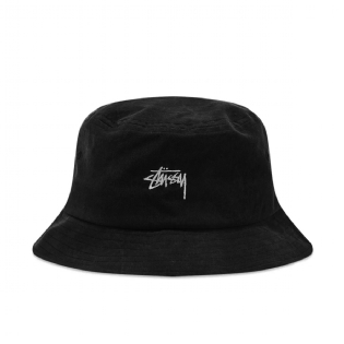 Bucket Stussy Stock Canvas Hat Preto