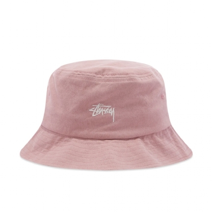 Bucket Stussy Stock Canvas Hat Rosa