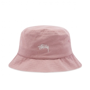 Bucket Stussy Stock Canvas Hat Rosa