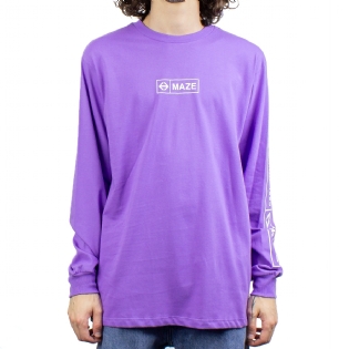 Camiseta Maze L/s Metro Roxo