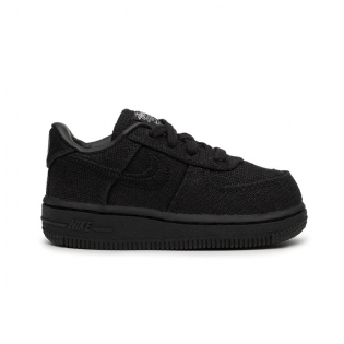 Tênis Nike Air Force 1 Stussy Td Preto