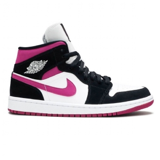 Tênis Nike Air Jordan 1 Mid Se Wmns Preto/rosa