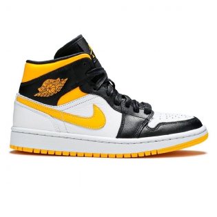 Tênis Nike Air Jordan 1 Mid Se Wmns Preto/amarelo