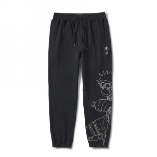 Calça Primitive Naruto Uzumaki Fleece Preto