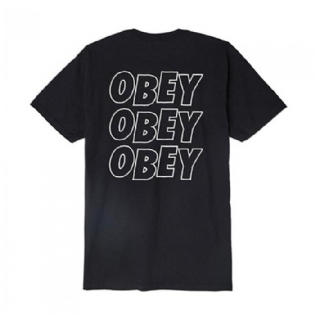 Camiseta Obey Jumbled Eyes Preto