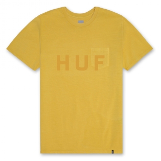 Camiseta Huf Og Logo Pocket Amarelo